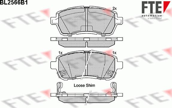 FTE 9010818 - Bremsbelagsatz, Scheibenbremse alexcarstop-ersatzteile.com