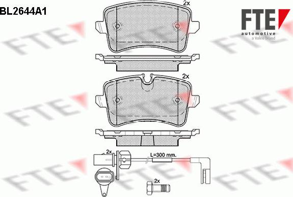 FTE 9010886 - Bremsbelagsatz, Scheibenbremse alexcarstop-ersatzteile.com