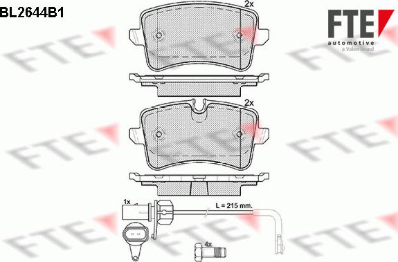 FTE 9010887 - Bremsbelagsatz, Scheibenbremse alexcarstop-ersatzteile.com