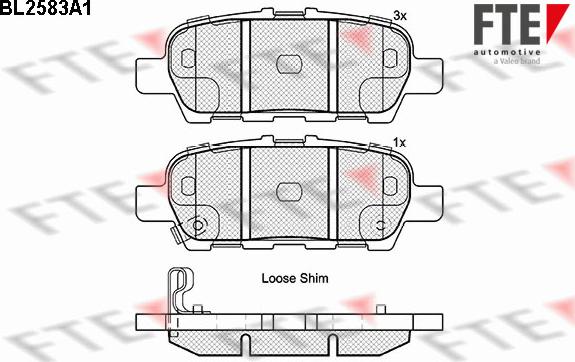 FTE 9010833 - Bremsbelagsatz, Scheibenbremse alexcarstop-ersatzteile.com