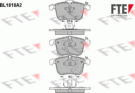 FTE 9010396 - Bremsbelagsatz, Scheibenbremse alexcarstop-ersatzteile.com