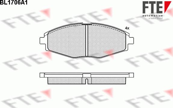 FTE 9010310 - Bremsbelagsatz, Scheibenbremse alexcarstop-ersatzteile.com