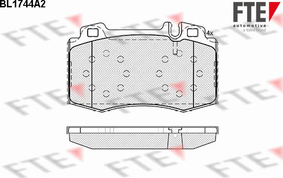 FTE 9010328 - Bremsbelagsatz, Scheibenbremse alexcarstop-ersatzteile.com