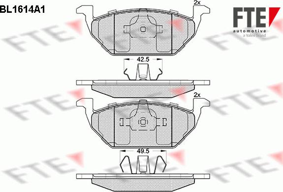 FTE 9010249 - Bremsbelagsatz, Scheibenbremse alexcarstop-ersatzteile.com