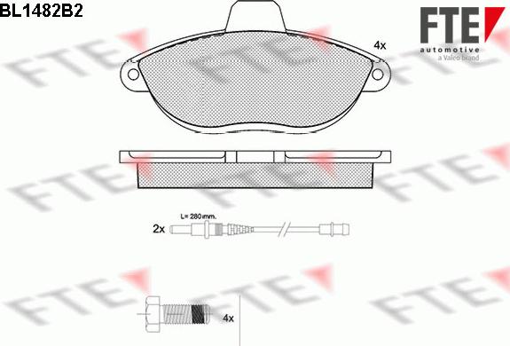 FTE 9010212 - Bremsbelagsatz, Scheibenbremse alexcarstop-ersatzteile.com