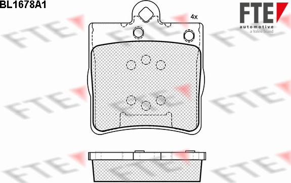 FTE BL1678A1 - Bremsbelagsatz, Scheibenbremse alexcarstop-ersatzteile.com