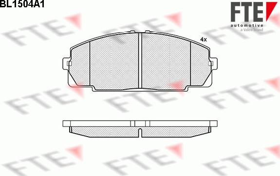 FTE 9010226 - Bremsbelagsatz, Scheibenbremse alexcarstop-ersatzteile.com