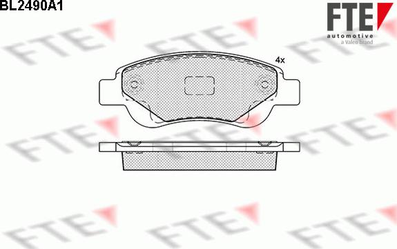 FTE 9010762 - Bremsbelagsatz, Scheibenbremse alexcarstop-ersatzteile.com