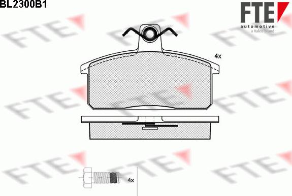 FTE 9010700 - Bremsbelagsatz, Scheibenbremse alexcarstop-ersatzteile.com