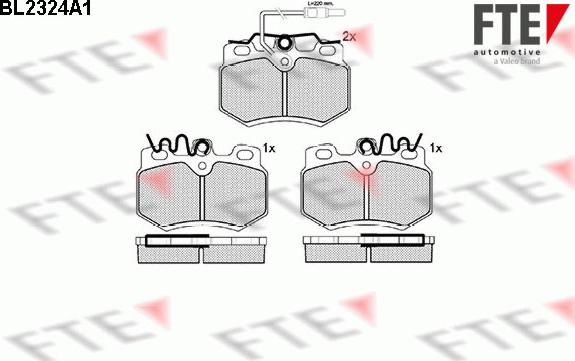 FTE 9010701 - Bremsbelagsatz, Scheibenbremse alexcarstop-ersatzteile.com