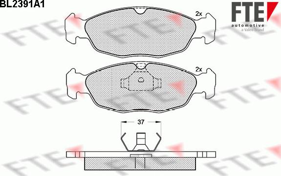 FTE 9010718 - Bremsbelagsatz, Scheibenbremse alexcarstop-ersatzteile.com