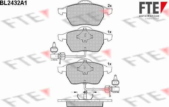 FTE 9010732 - Bremsbelagsatz, Scheibenbremse alexcarstop-ersatzteile.com