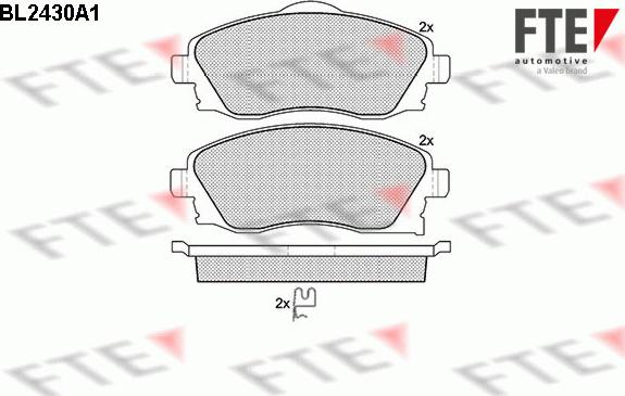 FTE 9010729 - Bremsbelagsatz, Scheibenbremse alexcarstop-ersatzteile.com