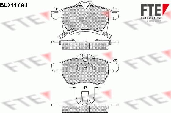 FTE 9010724 - Bremsbelagsatz, Scheibenbremse alexcarstop-ersatzteile.com