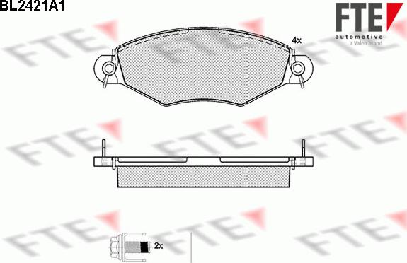 FTE 9010725 - Bremsbelagsatz, Scheibenbremse alexcarstop-ersatzteile.com