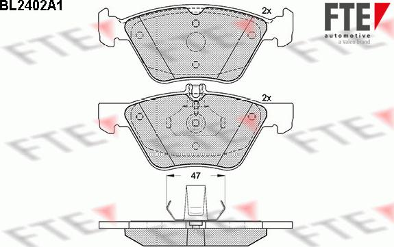 FTE 9010721 - Bremsbelagsatz, Scheibenbremse alexcarstop-ersatzteile.com