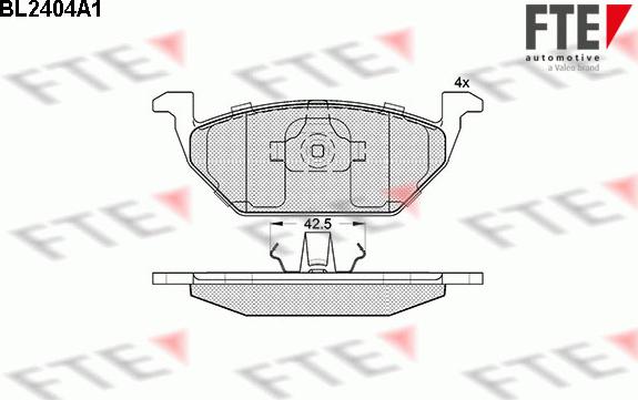 FTE 9010722 - Bremsbelagsatz, Scheibenbremse alexcarstop-ersatzteile.com