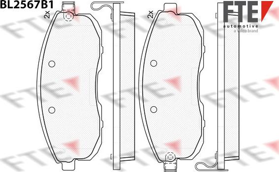 FTE 9011090 - Bremsbelagsatz, Scheibenbremse alexcarstop-ersatzteile.com