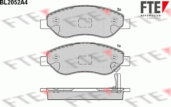 FTE 9011056 - Bremsbelagsatz, Scheibenbremse alexcarstop-ersatzteile.com