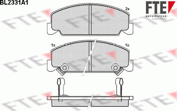 FTE 9011076 - Bremsbelagsatz, Scheibenbremse alexcarstop-ersatzteile.com