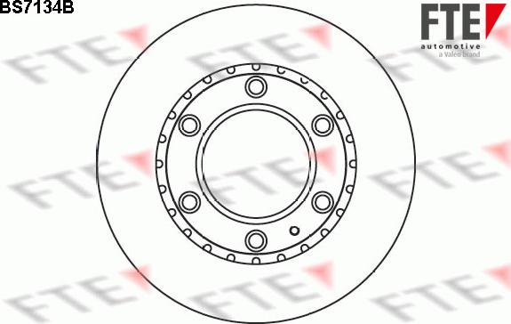 FTE BS7134B - Bremsscheibe alexcarstop-ersatzteile.com