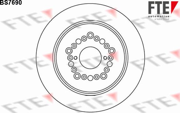 FTE 9072825 - Bremsscheibe alexcarstop-ersatzteile.com