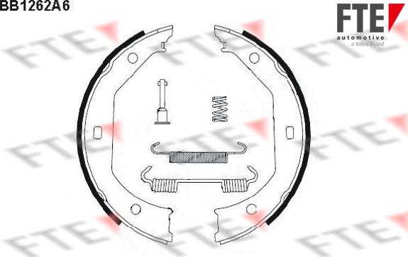 FTE BB1262A6 - Bremsbackensatz, Feststellbremse alexcarstop-ersatzteile.com