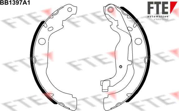 FTE 9100132 - Bremsbackensatz alexcarstop-ersatzteile.com