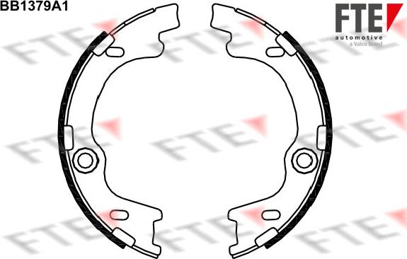 FTE 9100123 - Bremsbackensatz, Feststellbremse alexcarstop-ersatzteile.com