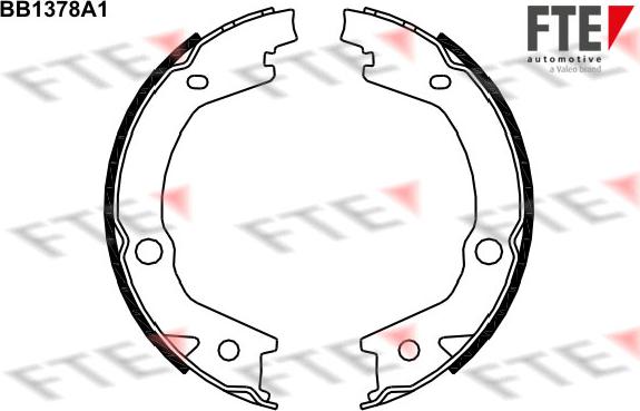 FTE 9100122 - Bremsbackensatz, Feststellbremse alexcarstop-ersatzteile.com