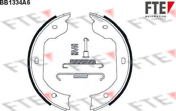 FTE BB1334A6 - Bremsbackensatz, Feststellbremse alexcarstop-ersatzteile.com