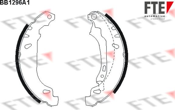 FTE BB1296A1 - Bremsbackensatz alexcarstop-ersatzteile.com