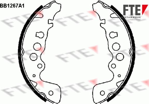 FTE BB1267A1 - Bremsbackensatz alexcarstop-ersatzteile.com