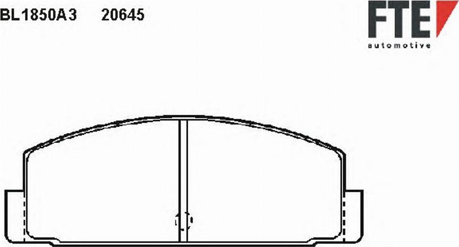 FTE BL1850A3 - Bremsbelagsatz, Scheibenbremse alexcarstop-ersatzteile.com