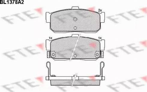 FTE BL1378A2 - Bremsbelagsatz, Scheibenbremse alexcarstop-ersatzteile.com