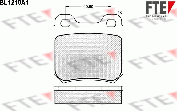 FTE BL1218A1 - Bremsbelagsatz, Scheibenbremse alexcarstop-ersatzteile.com