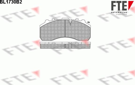 FTE BL1730B2 - Bremsbelagsatz, Scheibenbremse alexcarstop-ersatzteile.com