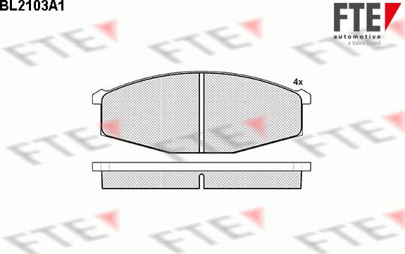 FTE BL2103A1 - Bremsbelagsatz, Scheibenbremse alexcarstop-ersatzteile.com