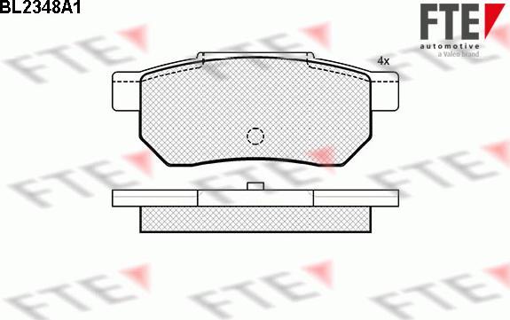 FTE BL2348A1 - Bremsbelagsatz, Scheibenbremse alexcarstop-ersatzteile.com