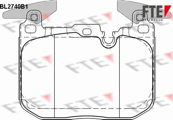 FTE BL2740B1 - Bremsbelagsatz, Scheibenbremse alexcarstop-ersatzteile.com