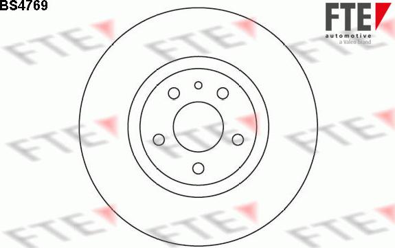 FTE BS4769 - Bremsscheibe alexcarstop-ersatzteile.com