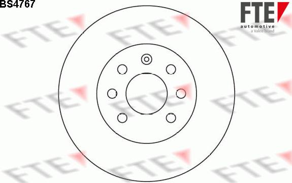 FTE BS4767 - Bremsscheibe alexcarstop-ersatzteile.com