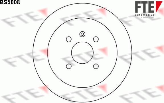 FTE BS5008 - Bremsscheibe alexcarstop-ersatzteile.com