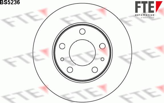 FTE BS5236 - Bremsscheibe alexcarstop-ersatzteile.com