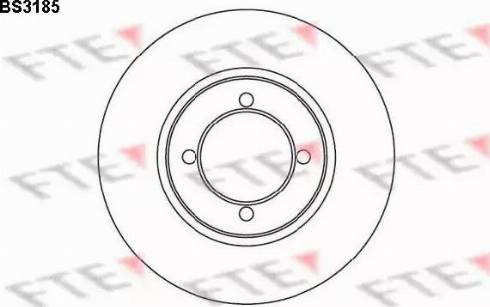 FTE BS3185 - Bremsscheibe alexcarstop-ersatzteile.com