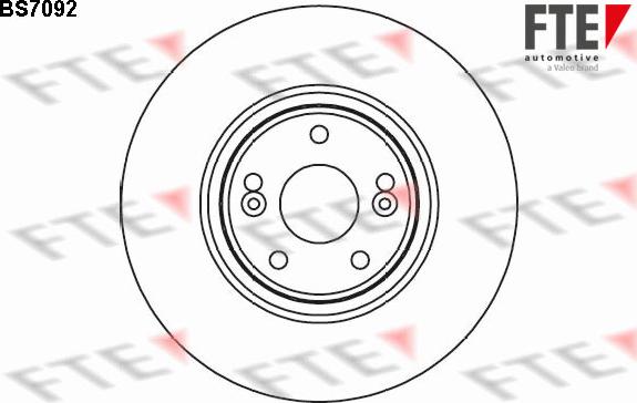 FTE BS7092 - Bremsscheibe alexcarstop-ersatzteile.com