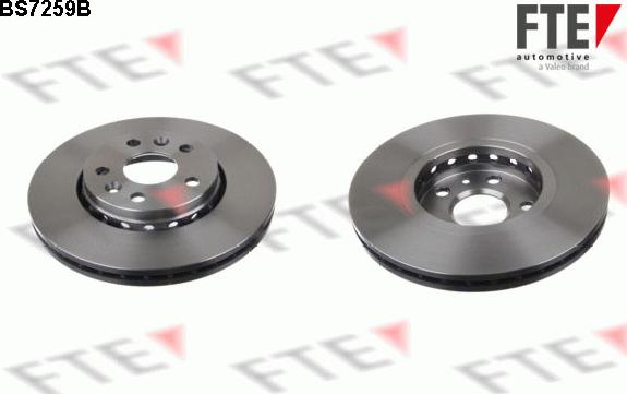 FTE BS7259B - Bremsscheibe alexcarstop-ersatzteile.com