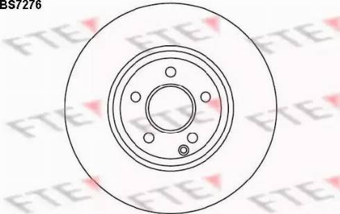 FTE BS7276 - Bremsscheibe alexcarstop-ersatzteile.com