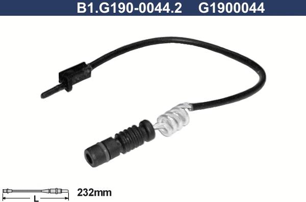 Galfer B1.G190-0044.2 - Warnkontakt, Bremsbelagverschleiß alexcarstop-ersatzteile.com