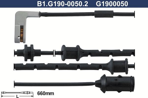 Galfer B1.G190-0050.2 - Warnkontakt, Bremsbelagverschleiß alexcarstop-ersatzteile.com